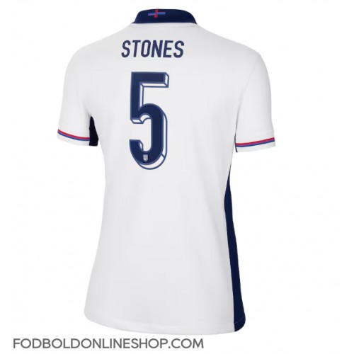 England John Stones #5 Hjemmebanetrøje Dame EM 2024 Kortærmet